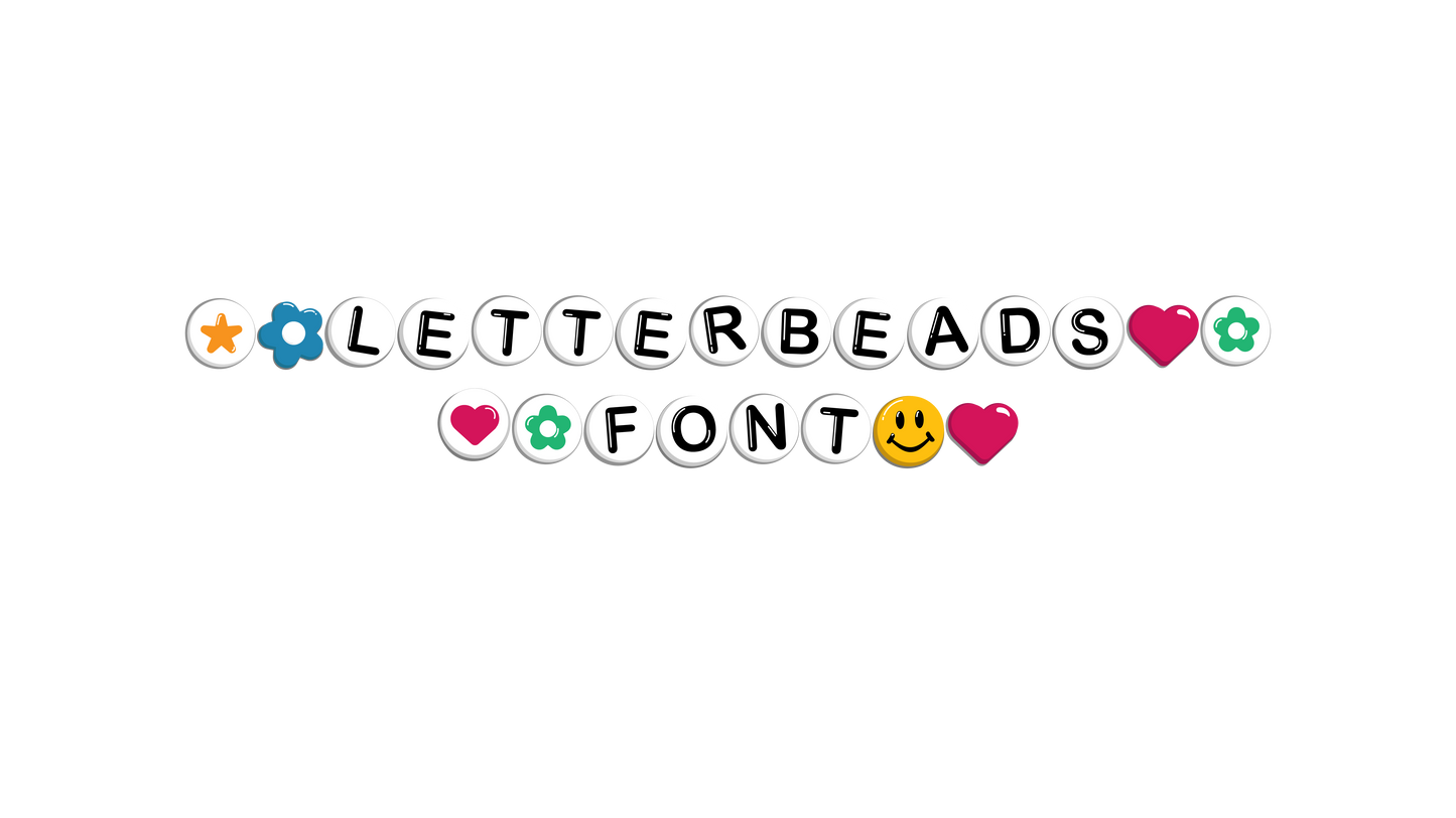 LetterBeads Font