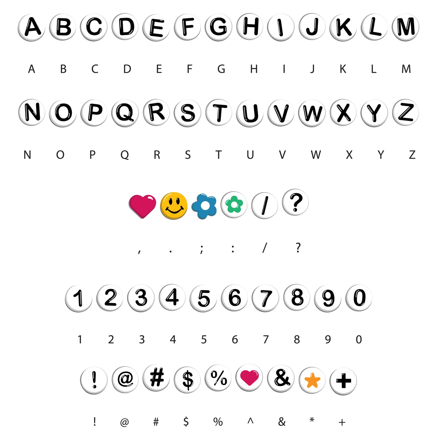 LetterBeads Font